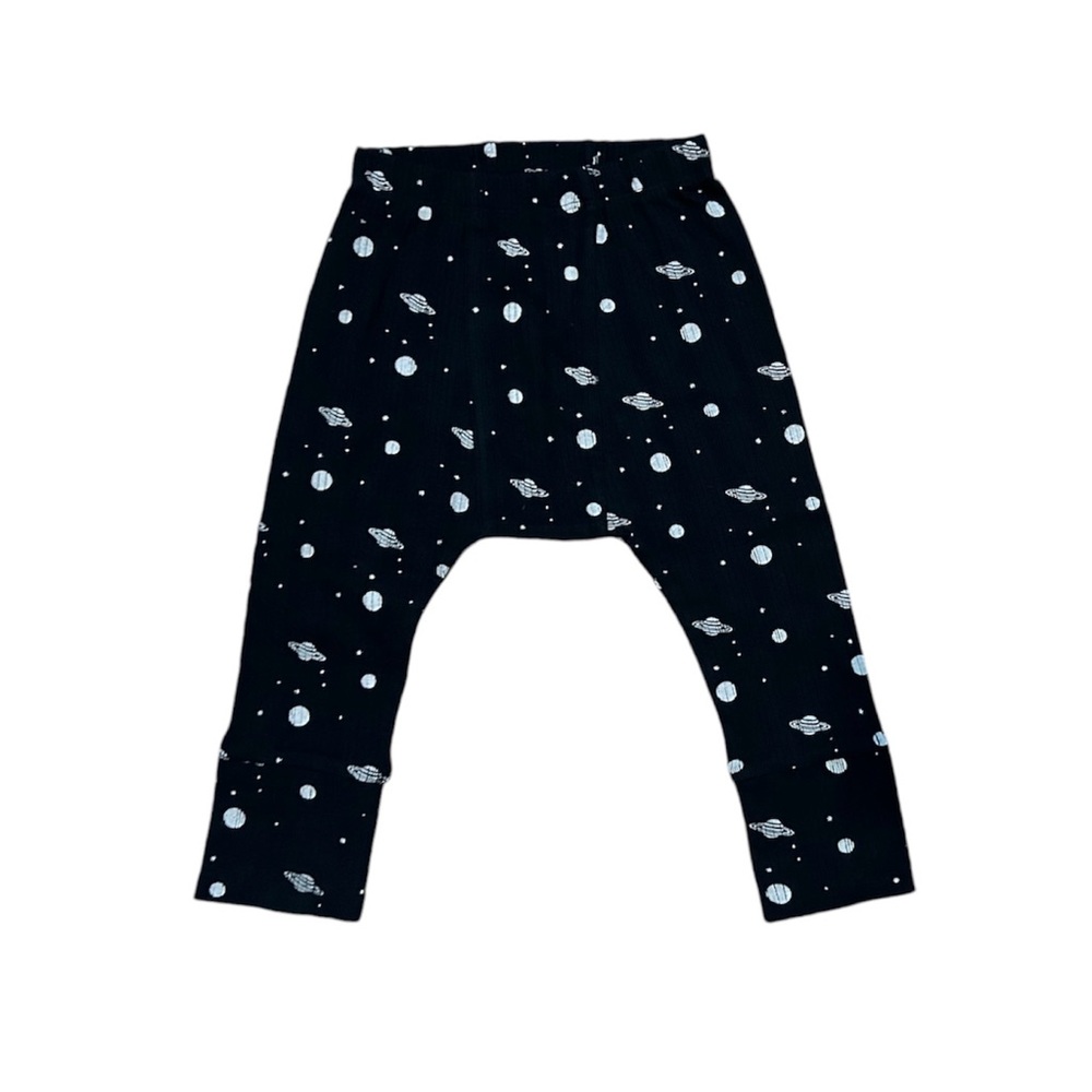 2t Kate Quinn Classic Panda Pants Rib Knit Planets Ribbed Organic Cotton Nwt 24m
